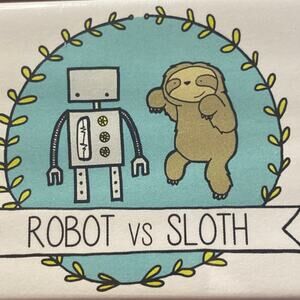 LA RU Robot Vs Sloth Magnet Cute Animals Fighting Each other Seattle Washington